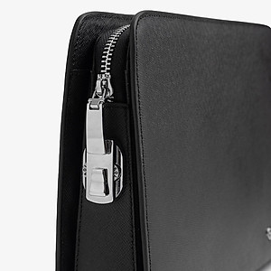 Clutch, Ví Cầm Tay Thời Trang Nam Khóa Số Da Bò Cao Cấp CK14 Đen