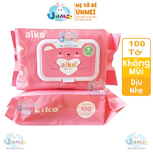 Khăn Ướt Cho Bé AIKO 100 Tờ Không Mùi