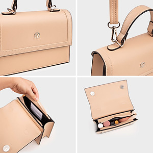 Túi Yuumy ( Thời trang nữ nắp gập dáng vuông size 22 - Túi đeo chéo da Seasand YN197 )