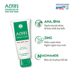 Sữa rửa mặt ngăn ngừa mụn Acnes Creamy Wash 100g