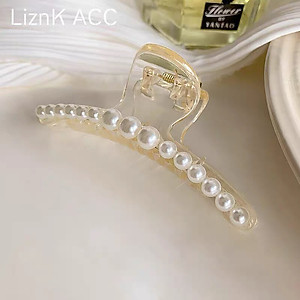 Kẹp Tóc Càng Cua Ngọc Trai Nhân Tạo Sang Trọng Cực Đẹp KT16