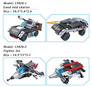 Đồ chơi lắp ráp trẻ em bằng nhựa ABS an toàn -Tàu chiến MECH và SIEU ROBOT BẢO VỆ TRÁI ĐẤT-  