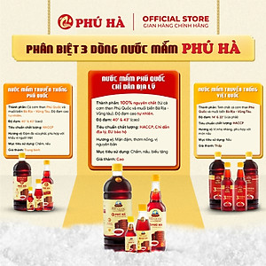 Nước mắm Phú Quốc Chỉ Dẫn Địa Lý Phú Hà 43 độ đạm - 1 Chai 1 lít