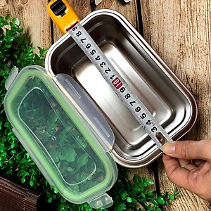 COMBO Bộ 3 Hộp BẢO QUẢN thực phẩm INOX 304 có NẮP. Dụng cụ đựng chứa trữ ĐA NĂNG trong tủ lạnh AN TOÀN SỨC KHOẺ. Thố Lạnh bảo quản thực phẩm tránh mùi, chống hư hao thực phẩm