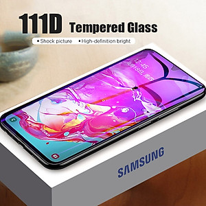 Miếng dán kính cường lực full màn hình 111D cho Samsung Galaxy A20s hiệu HOTCASE mỏng 0.3mm, độ cứng 9H - Hàng nhập khẩu