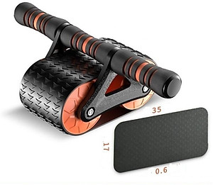 Con Lăn Bánh Xe Tập Cơ Bụng,Sử Dụng Công Nghệ Mới Có Phanh Lò Xo Trợ Lực + Tặng Kèm Thảm Lót Gối