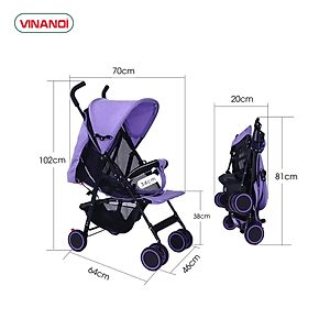 Xe đẩy cho bé cao cấp XD688 - Xe đẩy kéo du lịch gấp gọn siêu nhẹ, siêu thoáng, siêu bền lưới chống tia UV