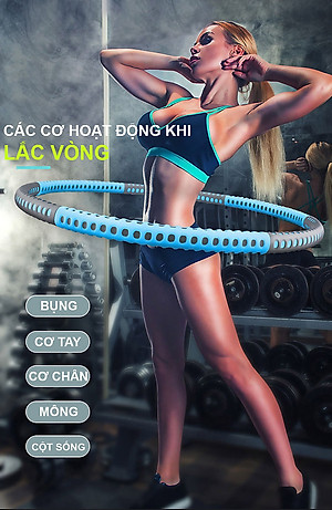 Vòng Lắc Eo Giảm Mỡ Bụng Ống Thép Bọc Mút Xốp - Tùy Chỉnh Độ Nặng - Chính Hãng miDoctor