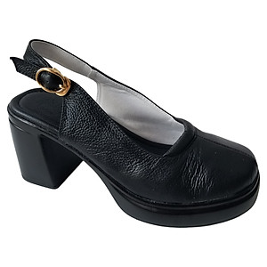 Giày Sandal Cao Gót Da Bò BIGGBEN Cao 8 Phân SDCG130