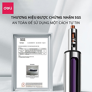 Ghế Xoay Văn Phòng Ngồi Làm Việc Công Thái Học Có Tựa Đầu Deli - Tay Gập Thông Minh, Có Ngả Lưng, Lưới Thoáng Khí, Chân Xoay Tiện Ích, Đệm Ghế Êm Aí - Phù Hợp Học Sinh, Văn Phòng, Game Thủ, Gaming - Hàng Chính Hãng