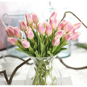 Cành hoa tulip PU 32cm cao cấp giống thật đến 99%