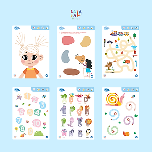 Đồ chơi Giáo dục sớm Thẻ Flashcard thông minh cho bé xóa được, học liệu giáo dục sớm thương hiệu Lalala Baby (Shape Me - Write Me - Math Me - Learn Me)