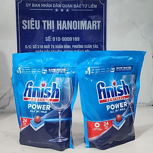 Túi 48 viên rửa chén Finish All In 1 Max Dishwasher Tablets SIÊU THỊ HANOIMART