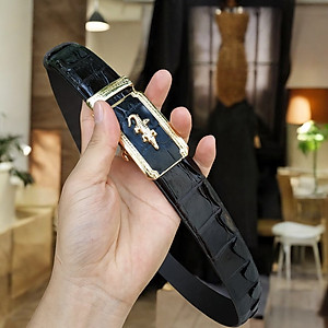 Dây Nịt Da Cá Sấu [DÂY LIỀN NGUYÊN CON] Da Lưng Cá Sấu Có Gù, Gai Và Vây Rất Đẹp