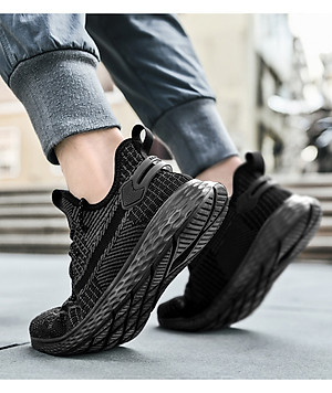 Giày thể thao nam, giày chạy bộ đế êm nhẹ, thoáng khí đế cao su đúc, chống trơn trượt hạn chế mòn – BEE GEE – GNA1022B