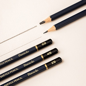 Set 8 Bút Chì Phác Thảo Chuyên Nghiệp Deli - Độ Cứng HB - 14B - Vẽ Tranh Mỹ Thuật Họa Chân Dung Hoạ Sĩ Vẽ Chì, Màu - EC26