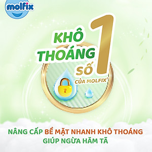 Tã/bỉm quần Molfix Thiên nhiên Jumbo M (6kg - 11kg) - Gói 40+6 miếng