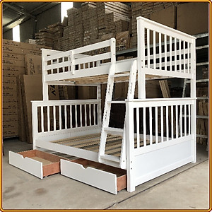 Giường tầng Juno Sofa 1m2 /1m4 cầu thang cố định phải màu lựa chọn