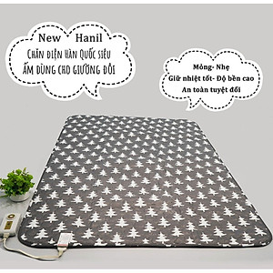 Chăn điện, đệm điện, nệm điện sưởi Hanil hàn quốc chất liệu cotton - Hàng chính hãng (Giao màu ngẫu nhiên)