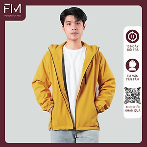 Áo khoác dù chống nắng nam, túi khóa kéo, nón có thể tách rời tiện lợi - FORMENSHOP - FMTHT050