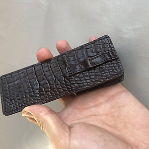 Bao Da Bật Lửa Zippo Chuyên Dụng Da Cá Sấu Chất Lượng KEIO NIPPON 