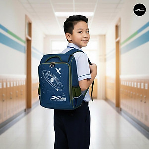 Balo Tiểu Học Xbags Universe XB 3104 - Cặp Sách Chống Gù Siêu Nhẹ Cho Bé Trai, Thiết Kế Công Thái Học Bảo Vệ Cột Sống, Vải Bền Đẹp