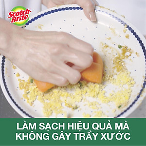 Miếng rửa chén hạt nổi siêu sạch không trầy xước Scotch-Brite 3M CR-HNKT