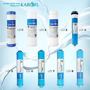 Bộ 8 Lõi Lọc Nước Thay Máy Lọc Nước RO KAROFI 8 Cấp Lọc
