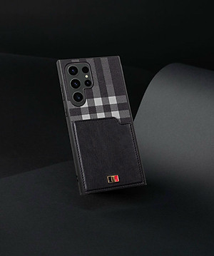 Ốp lưng cho Samsung Galaxy S24 Ultra , S25 Ultra da hiệu Mentor có khe đựng thẻ ATM - Hàng nhập khẩu