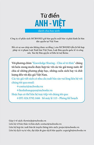 Từ Điển Anh - Việt Dành Cho Học Sinh