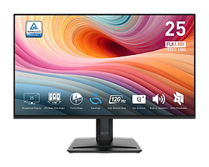 Màn hình máy tính MSI Pro MP251 E2 / MP251W E2 | 24.5" FHD 1920 x 1080 120Hz /1ms/ IPS | Loa tích hợp | DP/HDMI/VGA | Bảo hành 2 năm | Hàng Chính Hãng