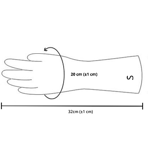 Găng Tay Cao Su Tay Lửng Ngọc Trai Size S