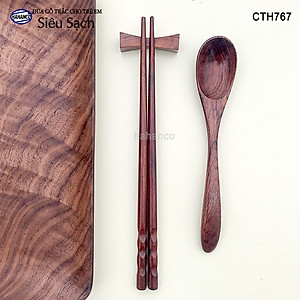 Đũa Trắc vấu tròn dành riêng cho bé (1 đôi) tập gắp làm quen đôi đũa (CTH767) tạo thói quen dùng đúng đồ của mình - an toàn sức khỏe - không chất độc hại