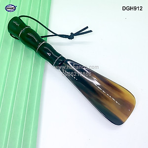 Đón giày bằng sừng tay cầm đốt trúc VIP (Dài 20cm) DGH912 - Chuyên dụng cho giày cao cấp - Cho giày Nam & Nữ - Product of HAHANCO