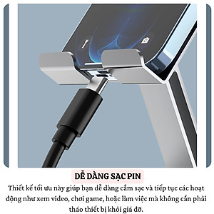 Giá đỡ điện thoại hợp kim Xoay 360° HOTCASE ALU Điều Chỉnh Độ Cao và Góc Xoay Tùy Ý cho iPhone 16 15 14 13 12 11 A55 A35 Huawei Oppo Xiaomi - Hàng nhập khẩu