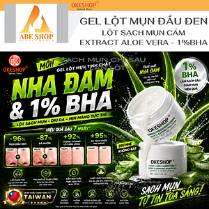Gel Lột Mụn Nha Đam OKESHOP 30ml - Giải Pháp Loại Bỏ Mụn Đầu Đen - Mụn Cám - Bạ Nhờn - Làm Sạch Sâu Và Thu Nhỏ Lỗ Chân Lông