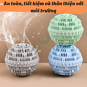 Bộ 2 Bóng Giặt Cầu Gai 11Cm Hỗ Trợ Giặt Đồ Siêu Sạch Chống Nhăn Quần Áo Bóng giặt quần áo, Banh giặt quần áo chống nhăn cỡ lớn 11cm khử khuẩn mùi ẩm mốc