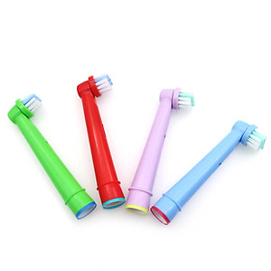 Cho máy Oral-B Braun,  Bộ 4 đầu bàn chải đánh răng điện - Trẻ em, cho mọi loại máy - EB10A
