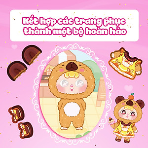 Combo 5 Cuốn Mini Fashion (500+ stickers dễ thương) - Sách bóc dán sticker cho bé gái