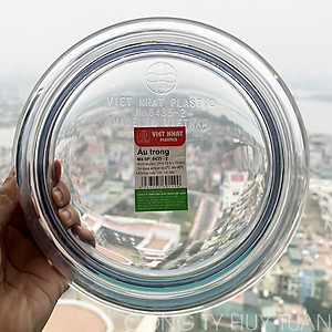 Âu phíp tròn trong suốt có nắp đậy - Tô cơm, bát đựng canh, đựng thực phẩm sản xuất theo tiêu chuẩn khắt khe của Nhật Bản , EU đám bảo an toàn cho sức khỏe người dùng- Hàng Việt Nam