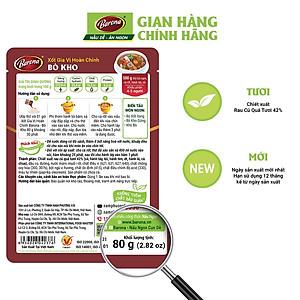 Combo 1 hộp (20 gói) xốt gia vị hoàn chỉnh Barona 80g 