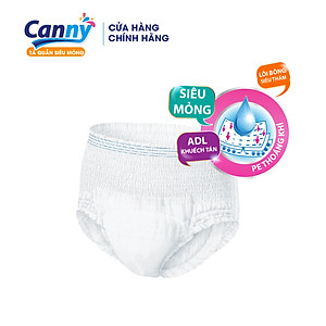 Combo 2 gói Tã/Bỉm Quần Người Lớn Canny Siêu Mềm Mại, Siêu Thấm, Kháng Khuẩn XL7 (7 miếng)