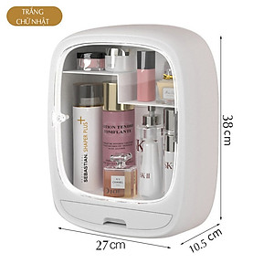 Kệ Để Mỹ Phẩm Cao Cấp Dán Tường Tủ Để Đồ Trang Điểm Đựng Thuốc Treo Tường Bằng Nhựa ABS 