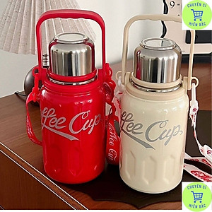 Bình Giữ Nhiệt Coffe Cup Dung Tích ,1200ml 800Ml. Bình Đựng Nước Bằng Chất Liệu Inox 316 Cao Cấp - HÀNG CHÍNH HÃNG MINIIN