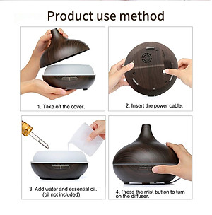 Máy khuếch tán tinh dầu Oricen Bình Hoa Cổ Cao Màu Nâu(điều khiển bằng Remote)