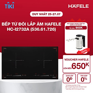 Bếp từ 2 vùng nấu Hafele HC-I2732A 536.61.726 (Hàng chính hãng)