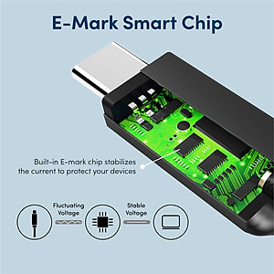 Dây sạc type C To C PROLiNK GCC_100_01 dài 2M, sạc siêu nhanh 100W, dành cho iPad, Macbook, Laptop, Samsung - Hàng chính hãng