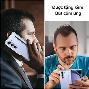 Ốp lưng trong suốt siêu mỏng chống ố vàng cho Samsung Galaxy Z Fold 7 / Z Fold 6 5G Likgus Penone bảo vệ 360 độ màn phụ và mặt lưng (Tặng bút cảm ứng) - Hàng nhập khẩu