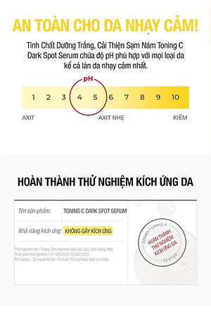 Tinh Chất Dưỡng Trắng, Cải Thiện Sạm Nám Cell Fusion C Toning C Dark Spot Serum 