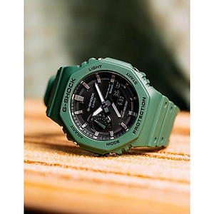 Đồng Hồ Nam Dây Nhựa Casio G-Shock GA-B2100-3ADR Chính Hãng - Pin Năng Lượng Mặt Trời - GA-B2100-3A Bluetooth